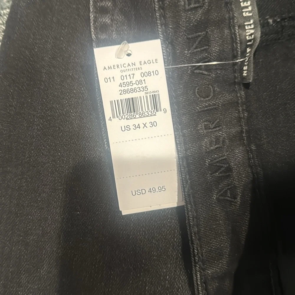 American Eagle Black Jeans Sz 34 x 30 - Picture 5 of 5